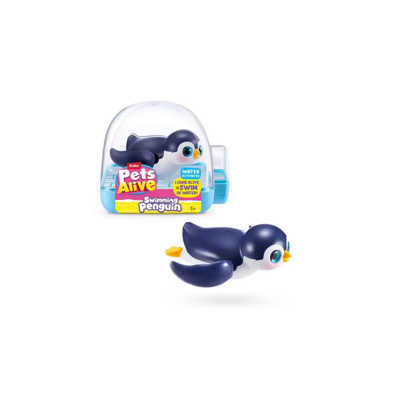 Zuru Pets Alive Penguin Interactive Animal Toy for Kids, Pretend Pet Play with Fun Movement & Sounds Age- 3 Years & Above
