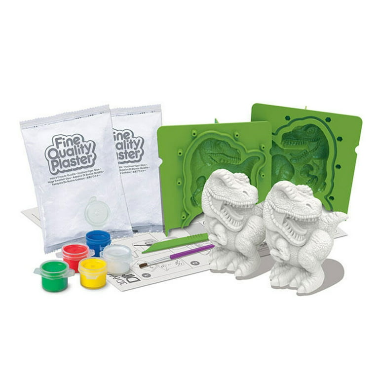 4M 3D Mould & Paint Dinosaurs Multicolor Age- 5 Years & Above