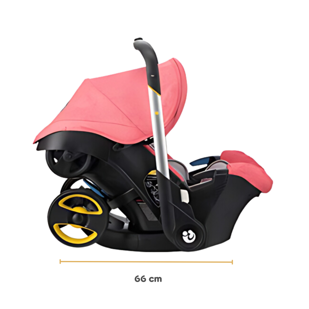 Pibi 4 in 1 Baby Stroller- Baby Cradle, Baby Basket, Carseat and Stroller (Holds upto 13 Kgs) Age- Newborn & Above