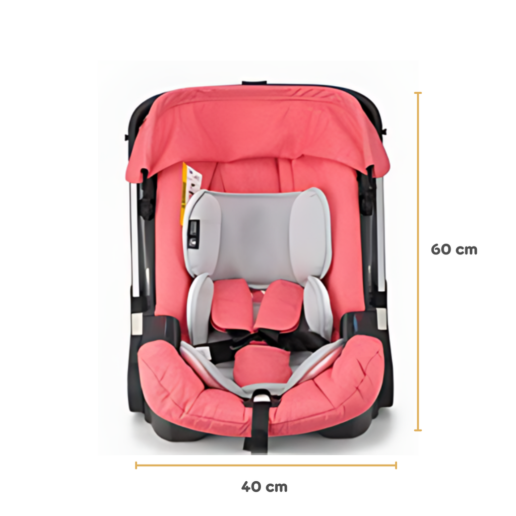 Pibi 4 in 1 Baby Stroller- Baby Cradle, Baby Basket, Carseat and Stroller (Holds upto 13 Kgs) Age- Newborn & Above