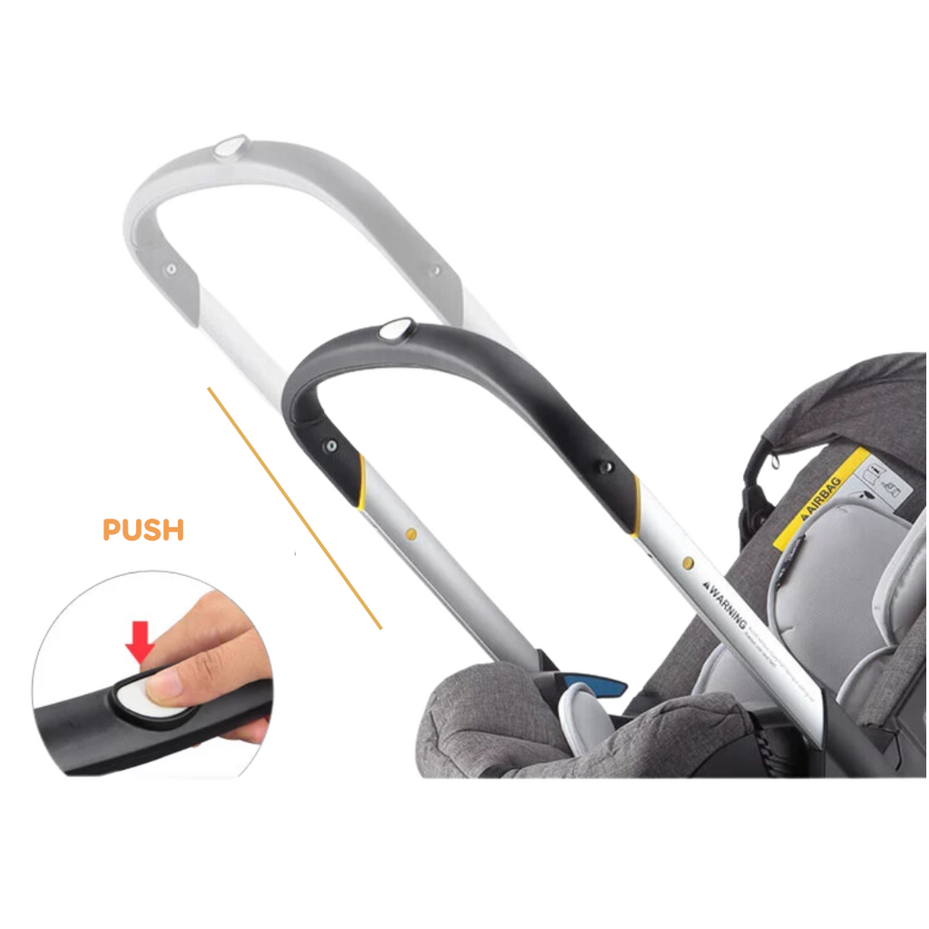Pibi 4 in 1 Baby Stroller- Baby Cradle, Baby Basket, Carseat and Stroller (Holds upto 13 Kgs) Age- Newborn & Above