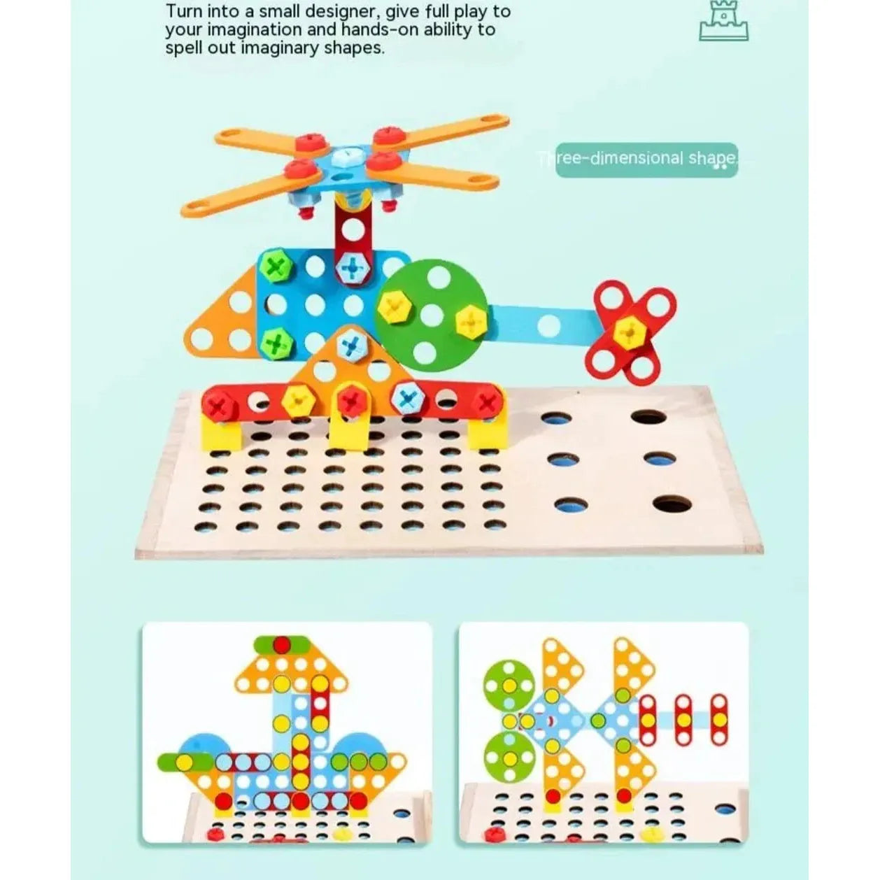 Acool Toys Construction Building Screw Toolbox Multicolor Age- 3 Years & Above