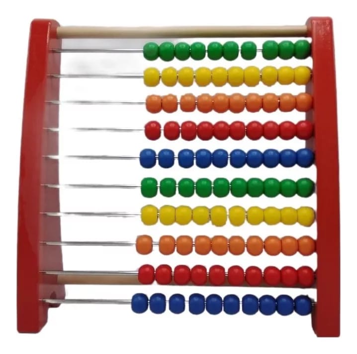 Acool Toys Abacus Learning Wooden Frame (29.5 x 8.5 cm) Multicolor Age- 18 Months & Above
