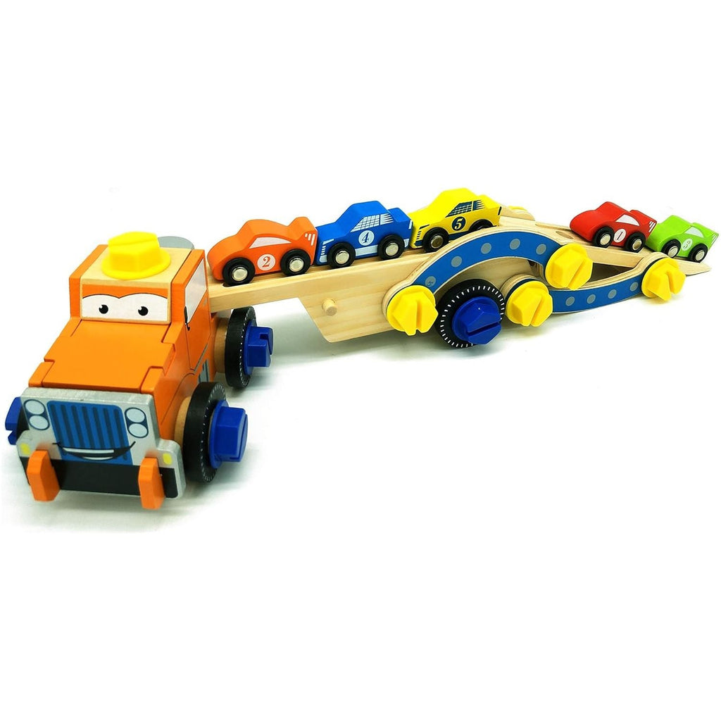 Acool Toys Building Race Car Carrier Multicolor Age- 3 Years & Above
