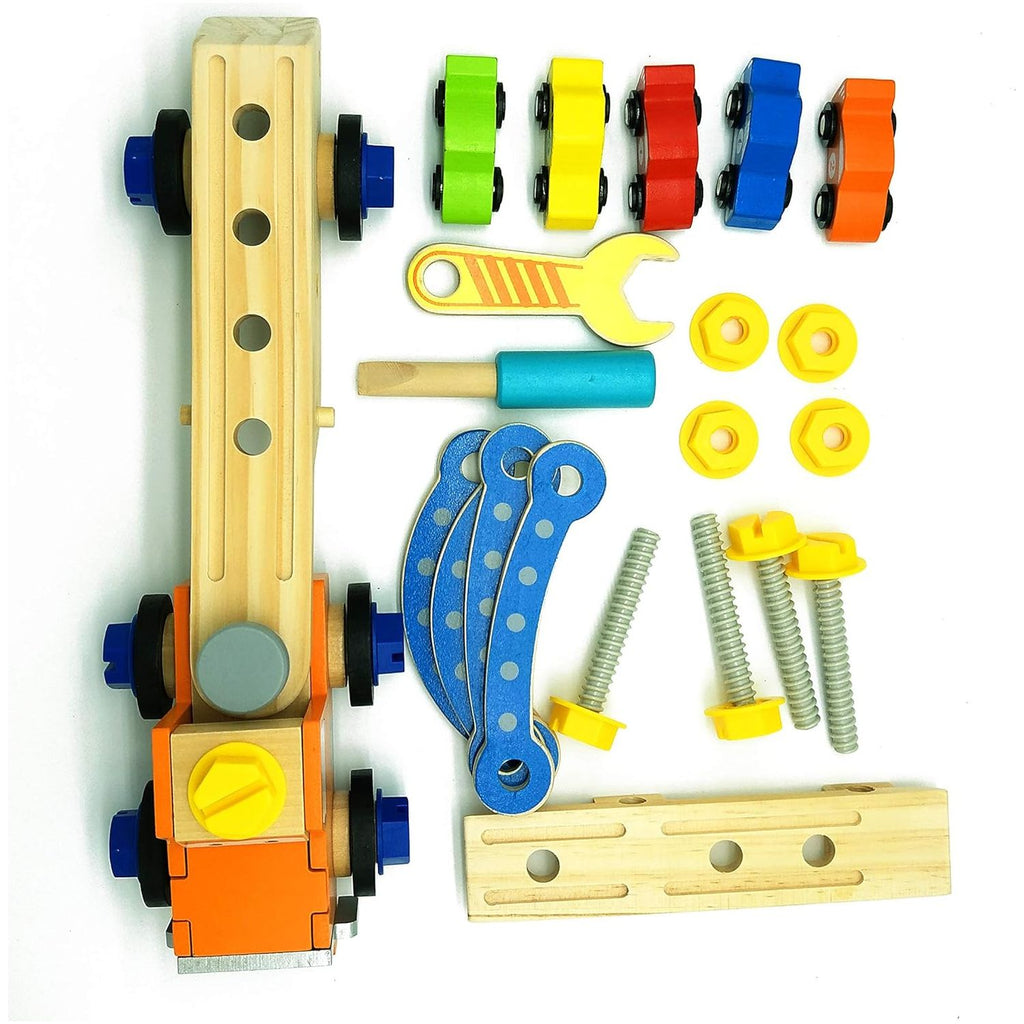 Acool Toys Building Race Car Carrier Multicolor Age- 3 Years & Above