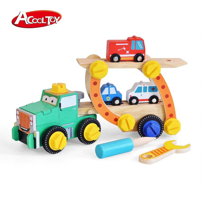 Acool Toys Building Rescue Car Carrier Multicolor Age- 3 Years & Above