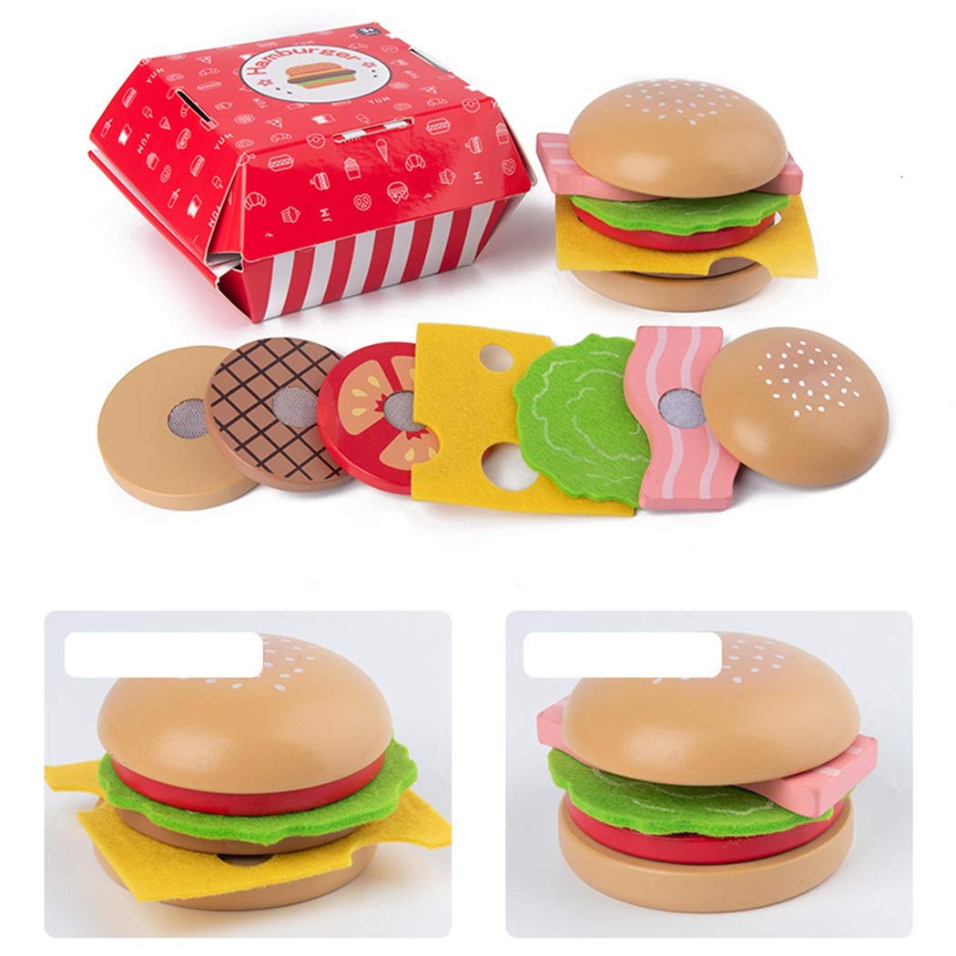Acool Toys Mini Cooking Pretend PlaySet with Coke, French Fries & Hamburger 9 Pieces AC7386 Age- 36 Months & Above