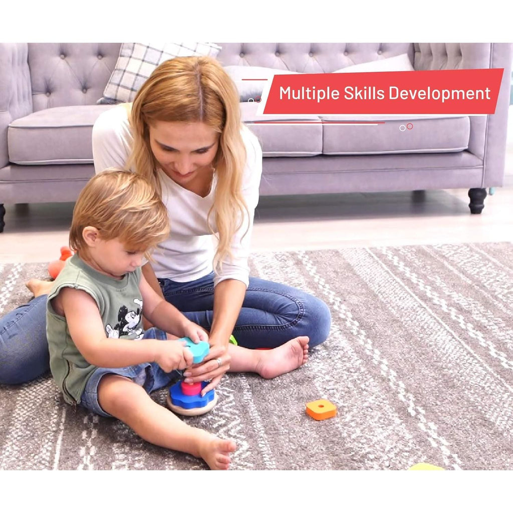 Acool Toys Multifunctional Kids Shape Stacker Multicolor AC6683 Age- 18 Months & Above