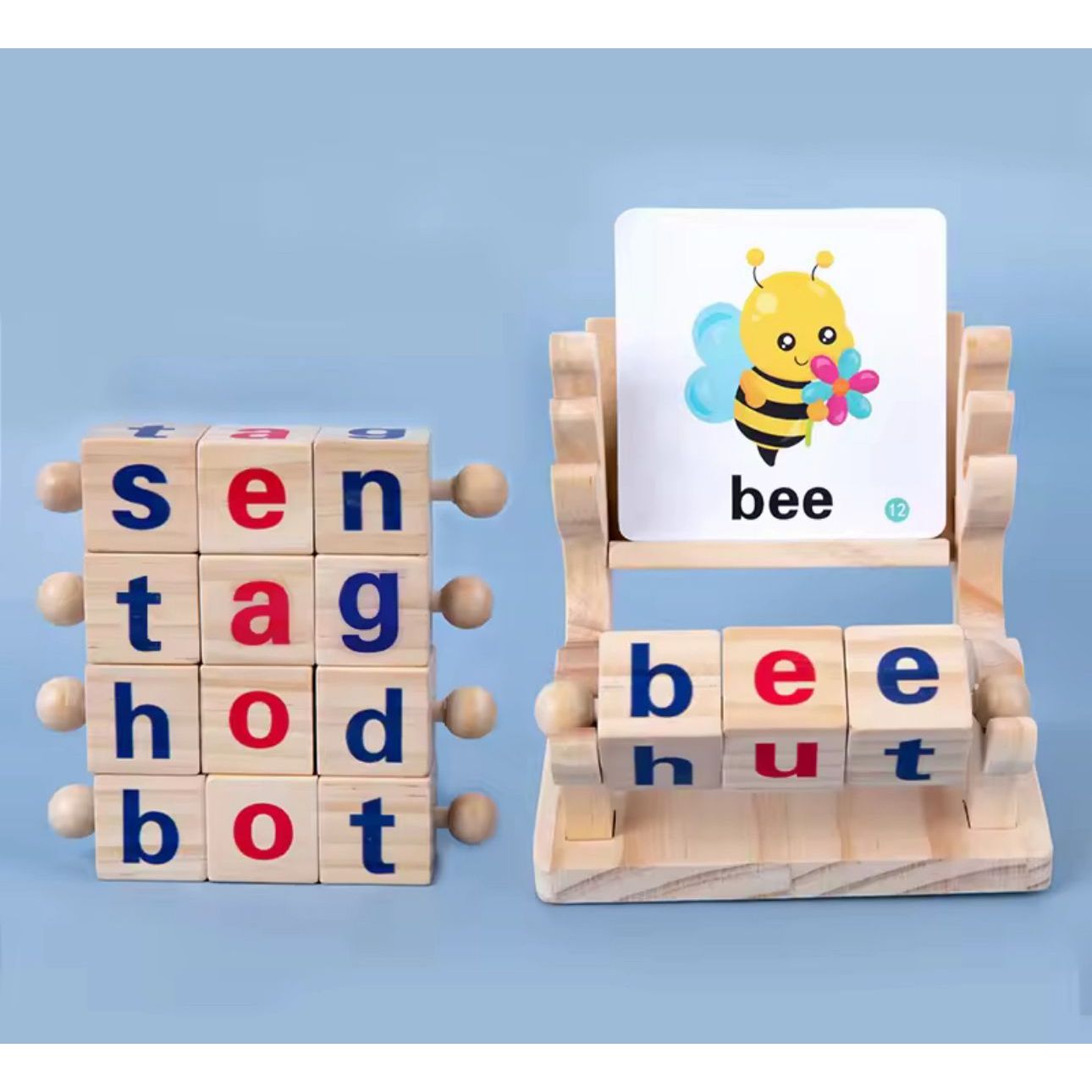 Acool Toys Rotating Spelling Game with Flash Cards Pack of 46 AC8146 Age- 3 Years & Above