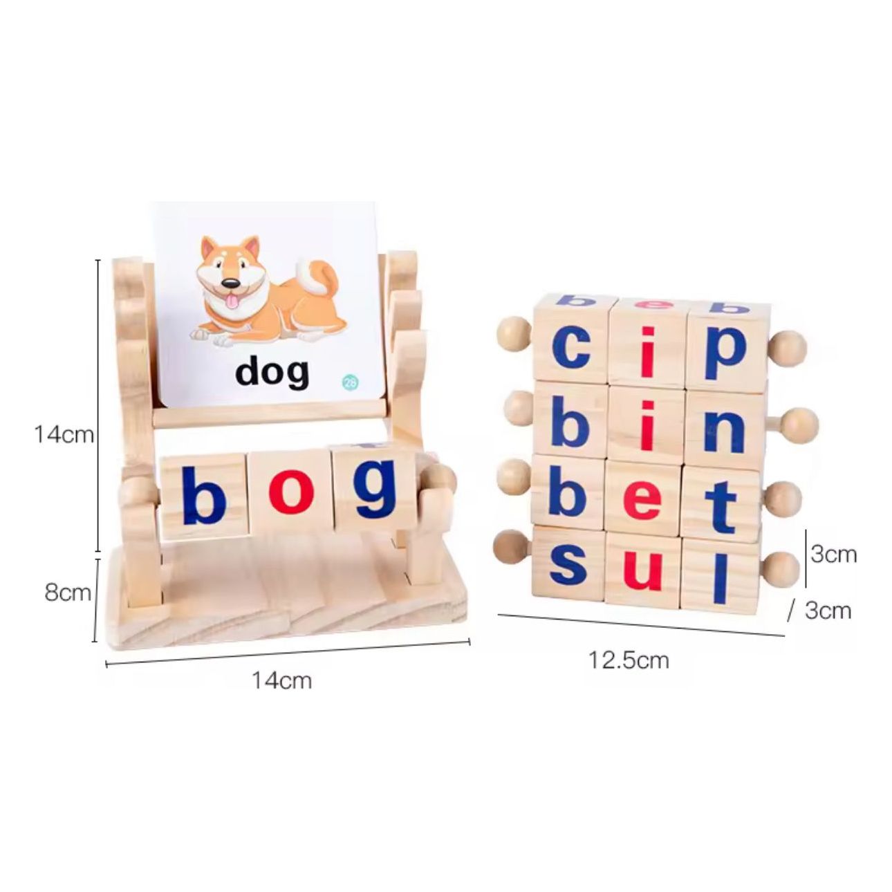 Acool Toys Rotating Spelling Game with Flash Cards Pack of 46 AC8146 Age- 3 Years & Above