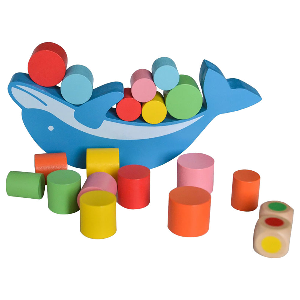 Acool Toys Wooden Balancing Dolphin Montessori  Toy AC7315 Age- 18 Months & Above