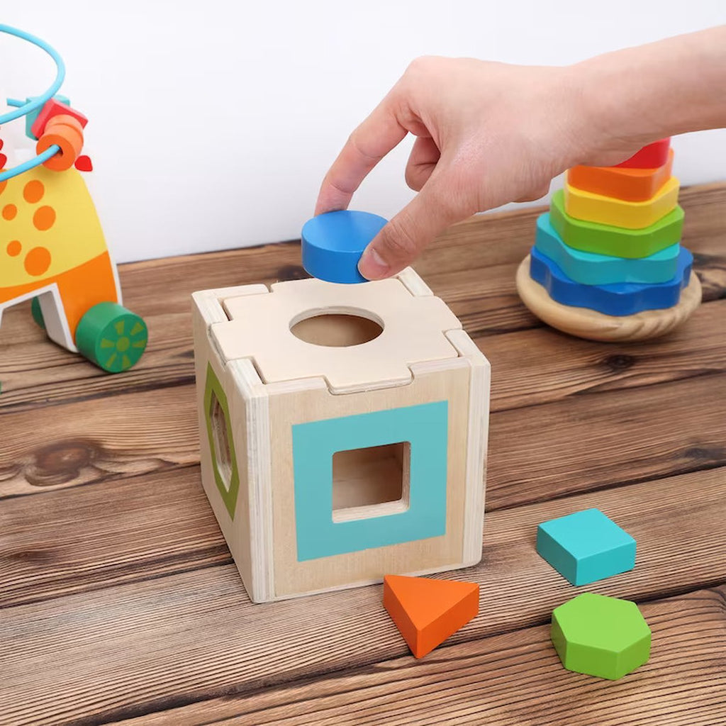 Acool Toys Wooden Giraffe Activity Trio Set Multicolor Age- 18 Months & Above
