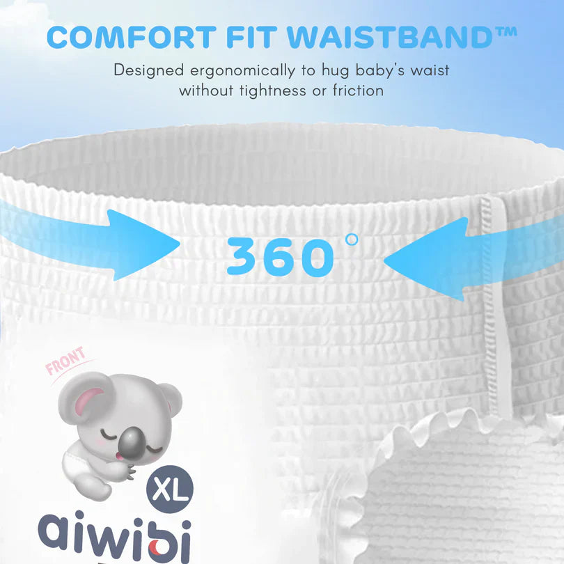 Aiwibi Baby Pull Up Diaper Pants Large Pack of 44 Age- 6 Months to 10 Months (Holds from 9 Kg to 14 Kg)