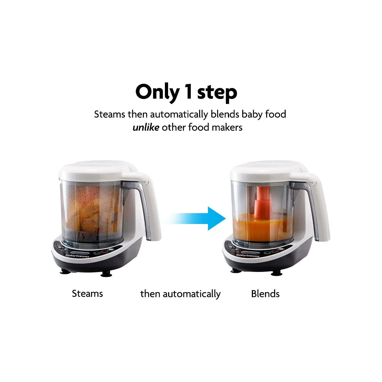 Baby Brezza Baby Brezza One Step Baby Food Maker Deluxe Age- 3 Months & Above