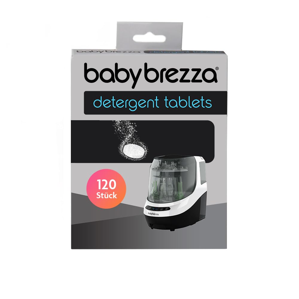 Baby Brezza Detergent Tablets for Bottle Washer Pro with 120 Tablets Age- Newborn & Above