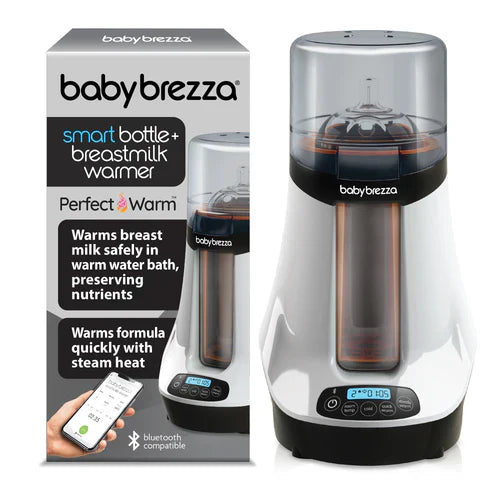 Baby Brezza Safe + Smart Bottle Warmer White/Grey Age Newborn & Above