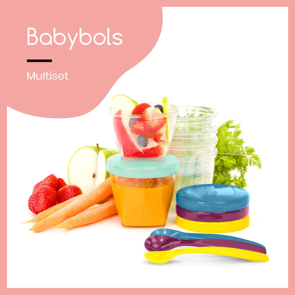 Babymoov 15-Piece Multi-set Baby Bowls + Spoons Set Multicolor Age-4 Months & Above