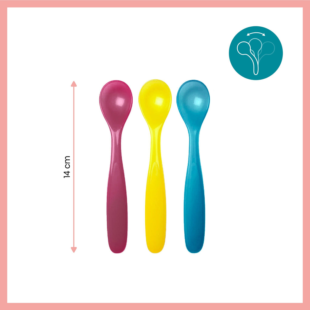 Babymoov 15-Piece Multi-set Baby Bowls + Spoons Set Multicolor Age-4 Months & Above