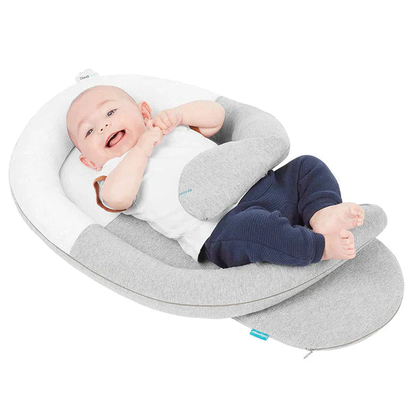 Babymoov Anti colic Cocoon CloudNest Grey/White Age- Newborn to 3 Months (Holds upto 9 Kgs)