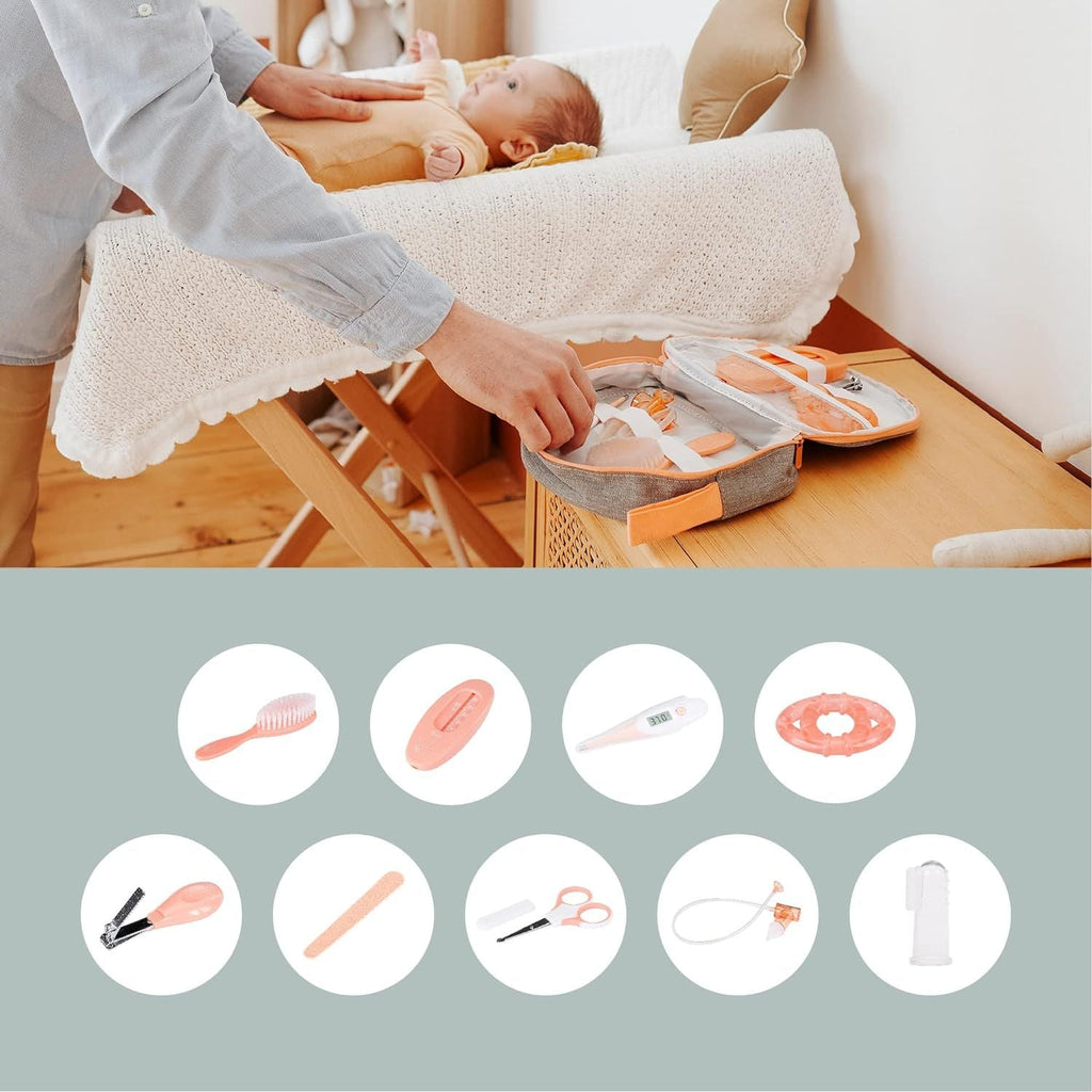 Babymoov Baby Grooming Kit Grey/Pink Age- Newborn & Above