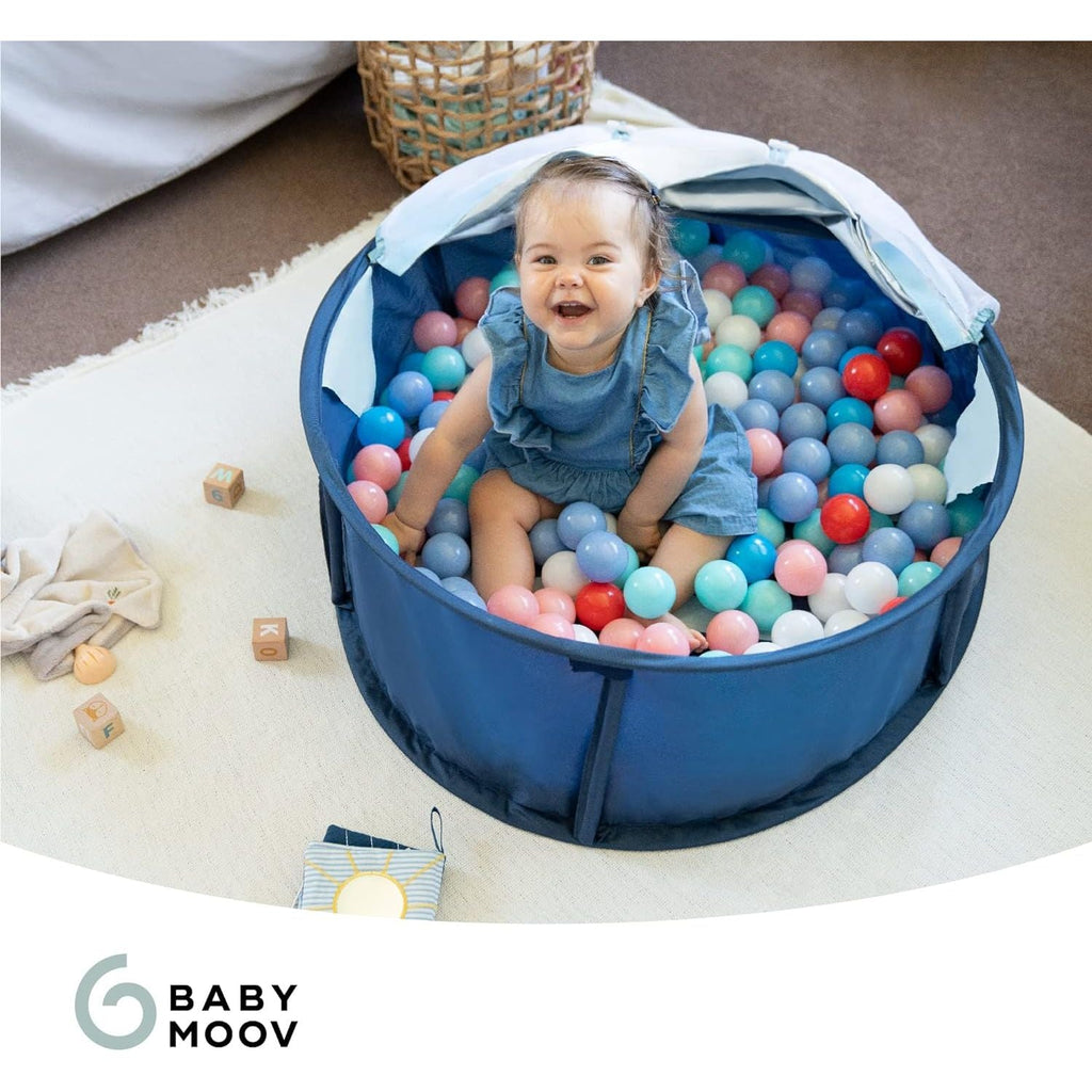 Babymoov Babyni Pop Up Baby Beach Tent Blue Stripes Age- 6 Months & Above