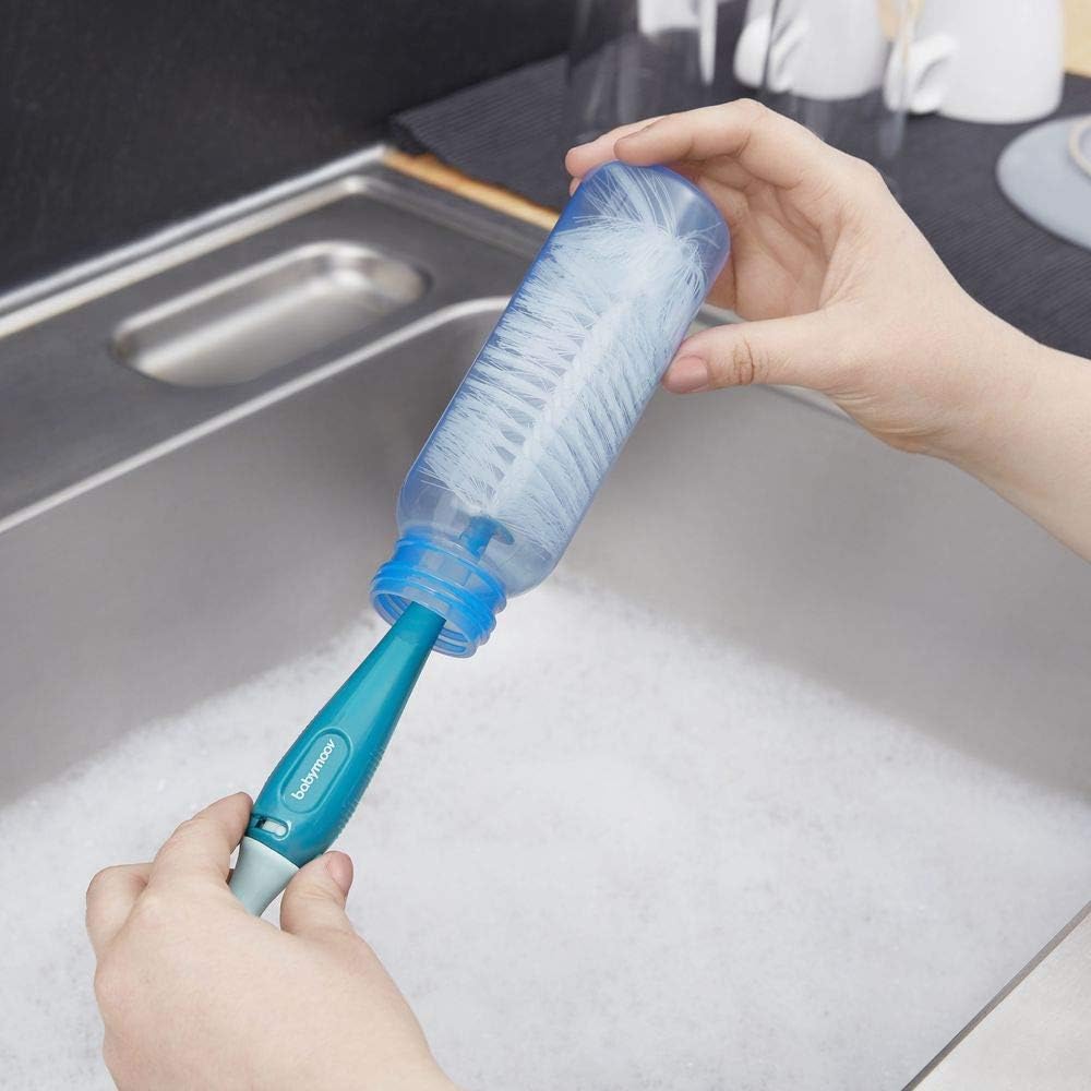 Babymoov Bottle Brush & Teats Cleaner Blue/White Age-Newborn & Above