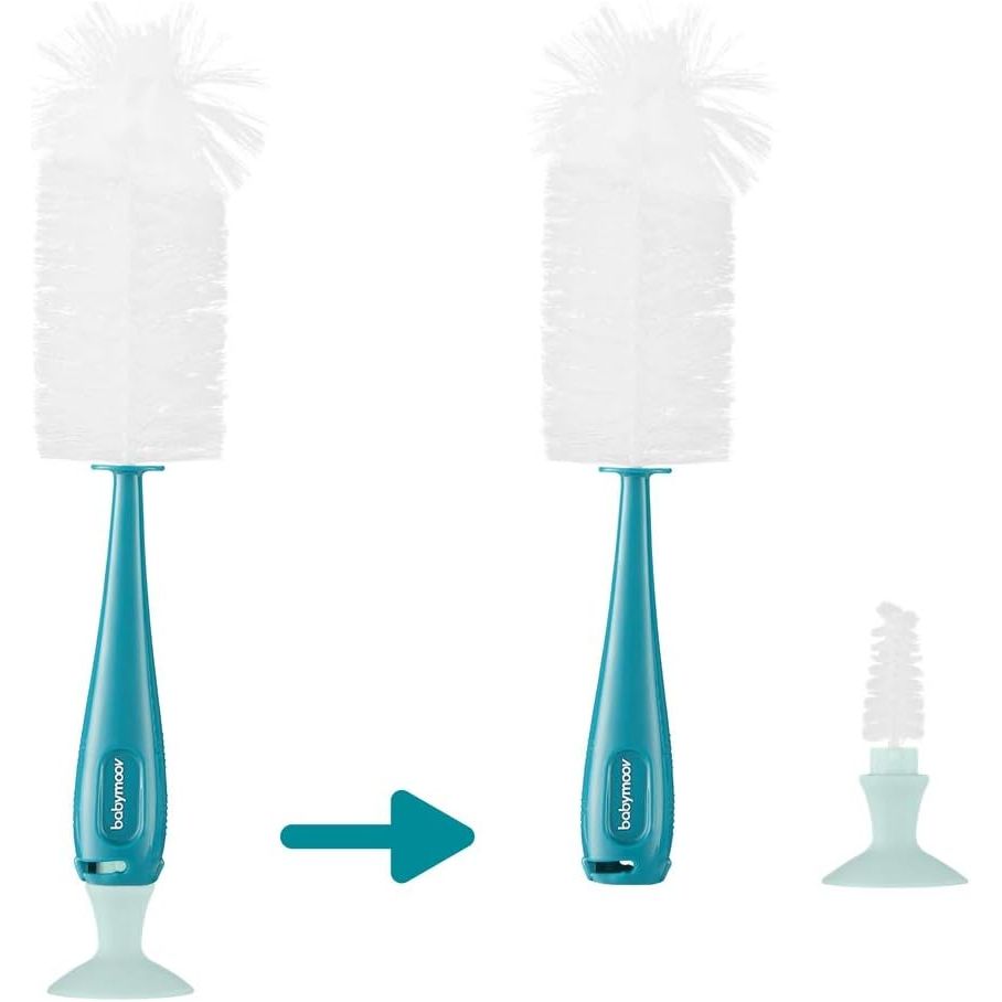 Babymoov Bottle Brush & Teats Cleaner Blue/White Age-Newborn & Above
