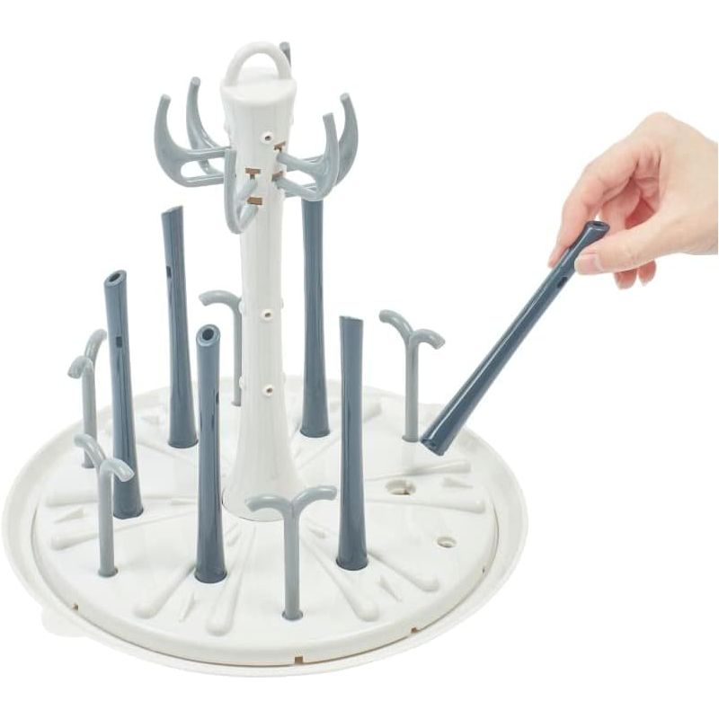 Babymoov Compact Bottle Drying Rack Grey Age-Newborn & Above