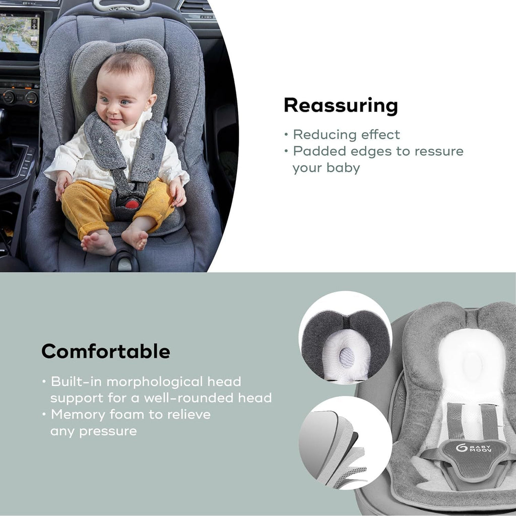 Babymoov Cosymorpho Adaptable Baby Support Classic Smokey Grey Age- Newborn to 6 Months