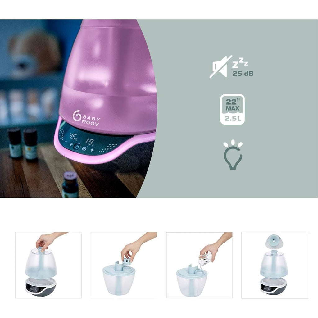 Babymoov Hygro Plus 3in1 Baby Humidifier White AGe- Newborn & ABove