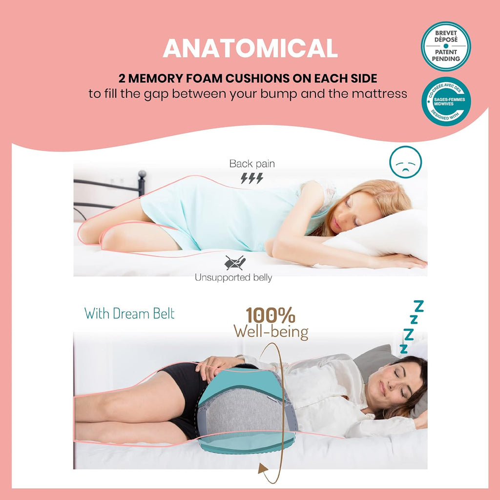 Babymoov Maternity Sleep Aid Dream Belt Large/XL for Mumz Grey