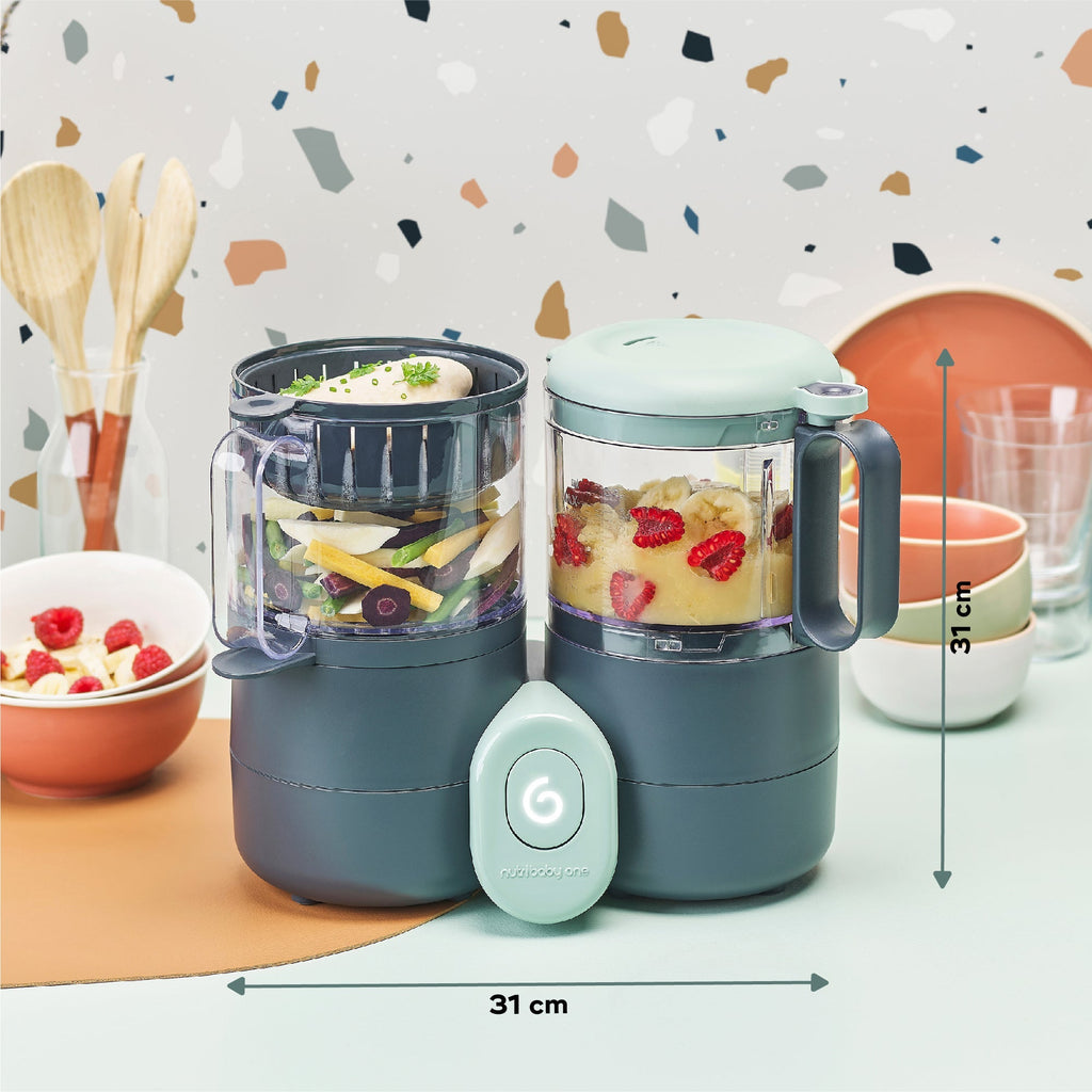 Babymoov Nutribaby One Multi-Purpose Baby Food Processor Grey Age-Newborn & Above