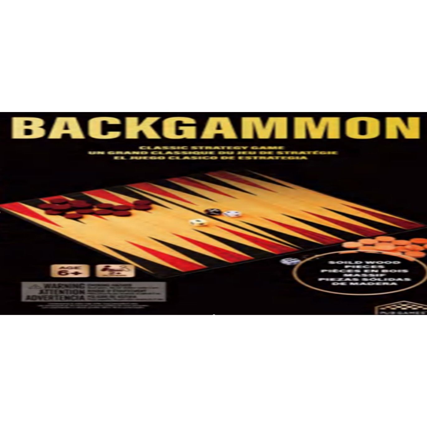 Backgammon Game Wooden Version Classic Wooden Board Game for Kids & Family, Strategy Indoor Game,  Age- 5 Years & Above