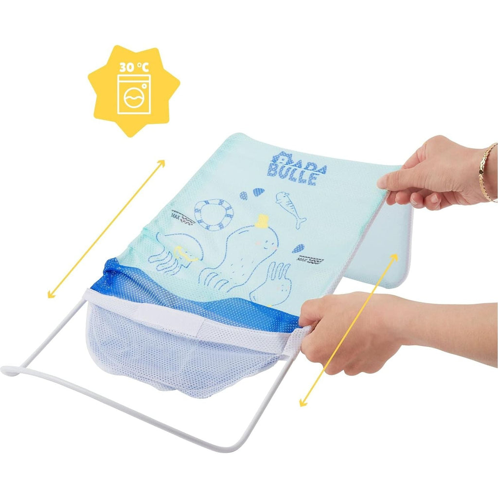 Badabulle Baby Ergonomic Bath Hammock/Stand Light Blue Age- Newborn to 6 Months