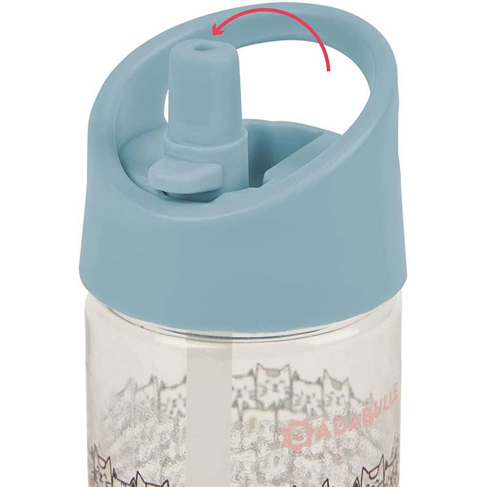 Badabulle Drinking Bottle With Straw Grey Age-6 Months & Above