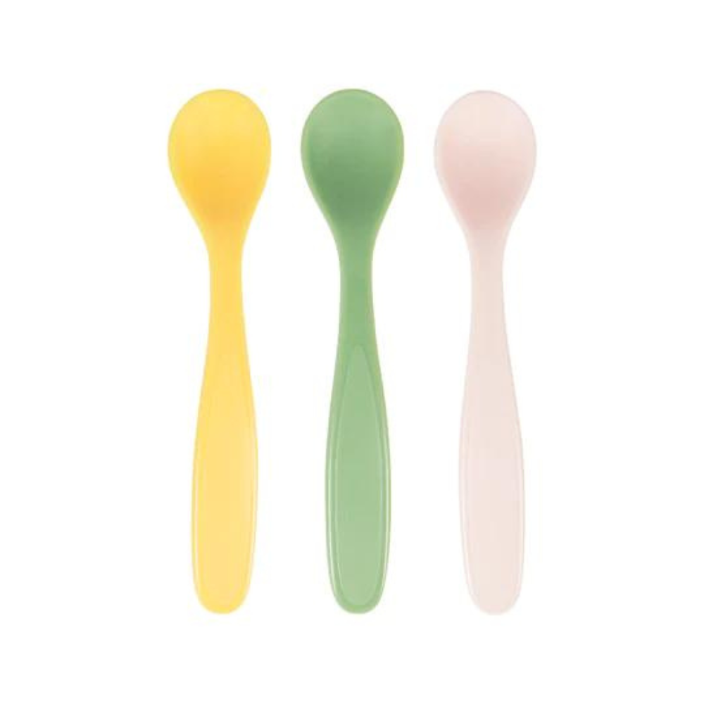 Badabulle Flexible Supersoft Spoons Set of 3 Multicolor Age-4 Months & Above