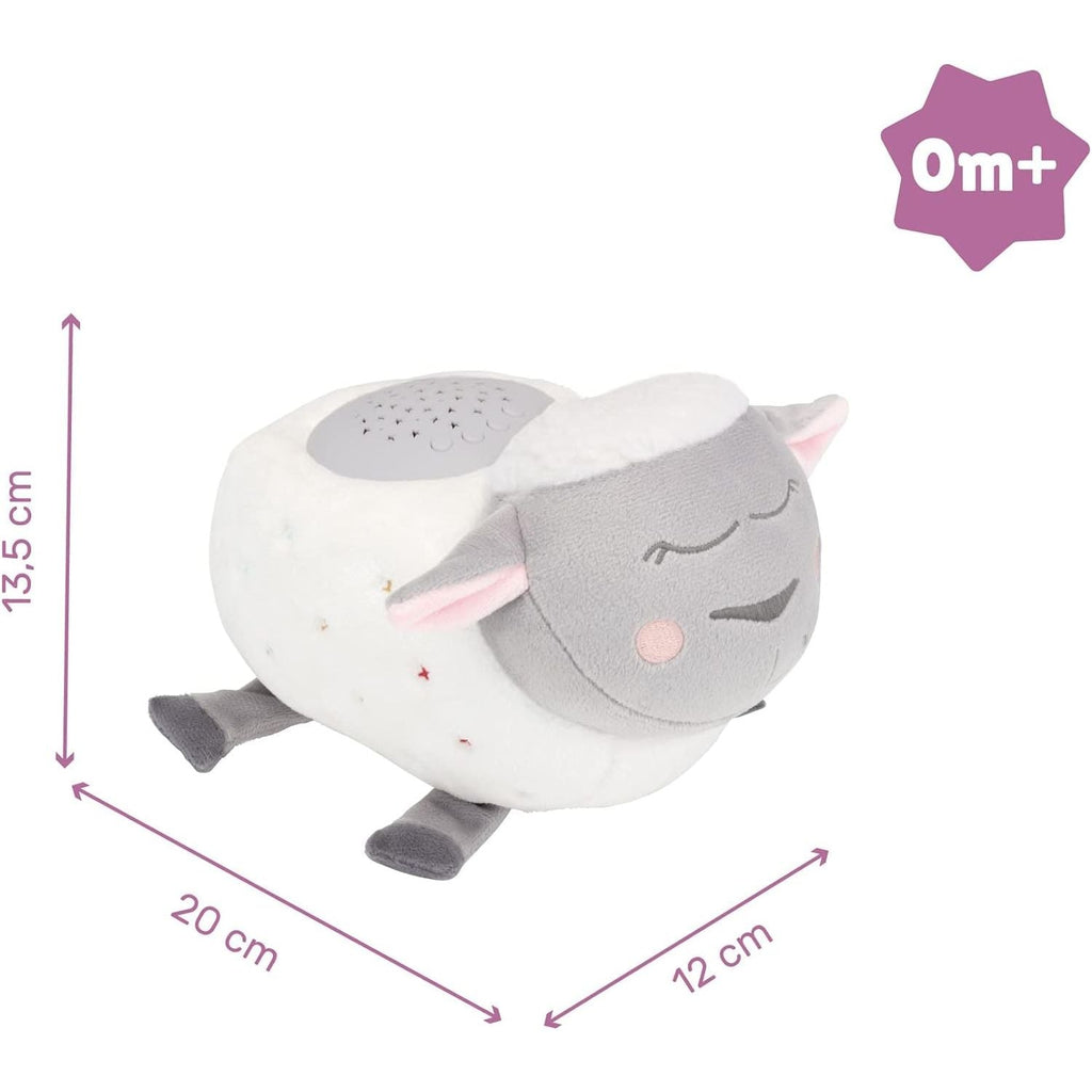 Badabulle Lulu the Lamb Musical Projection Night Light Plush Toys White Age- Newborn & Above