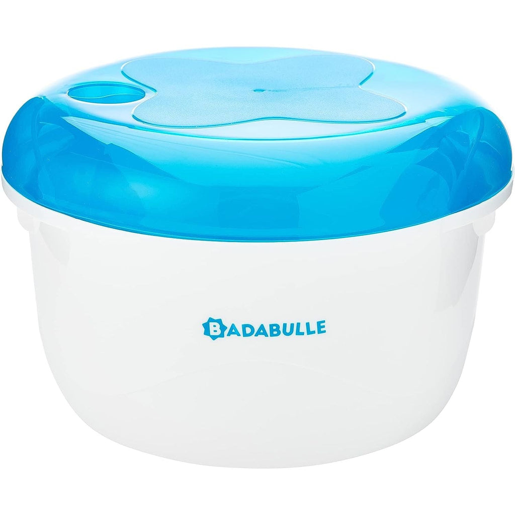Badabulle Microwave Feeding Bottles Sterilizer Blue/Grey Age-Newborn & Above