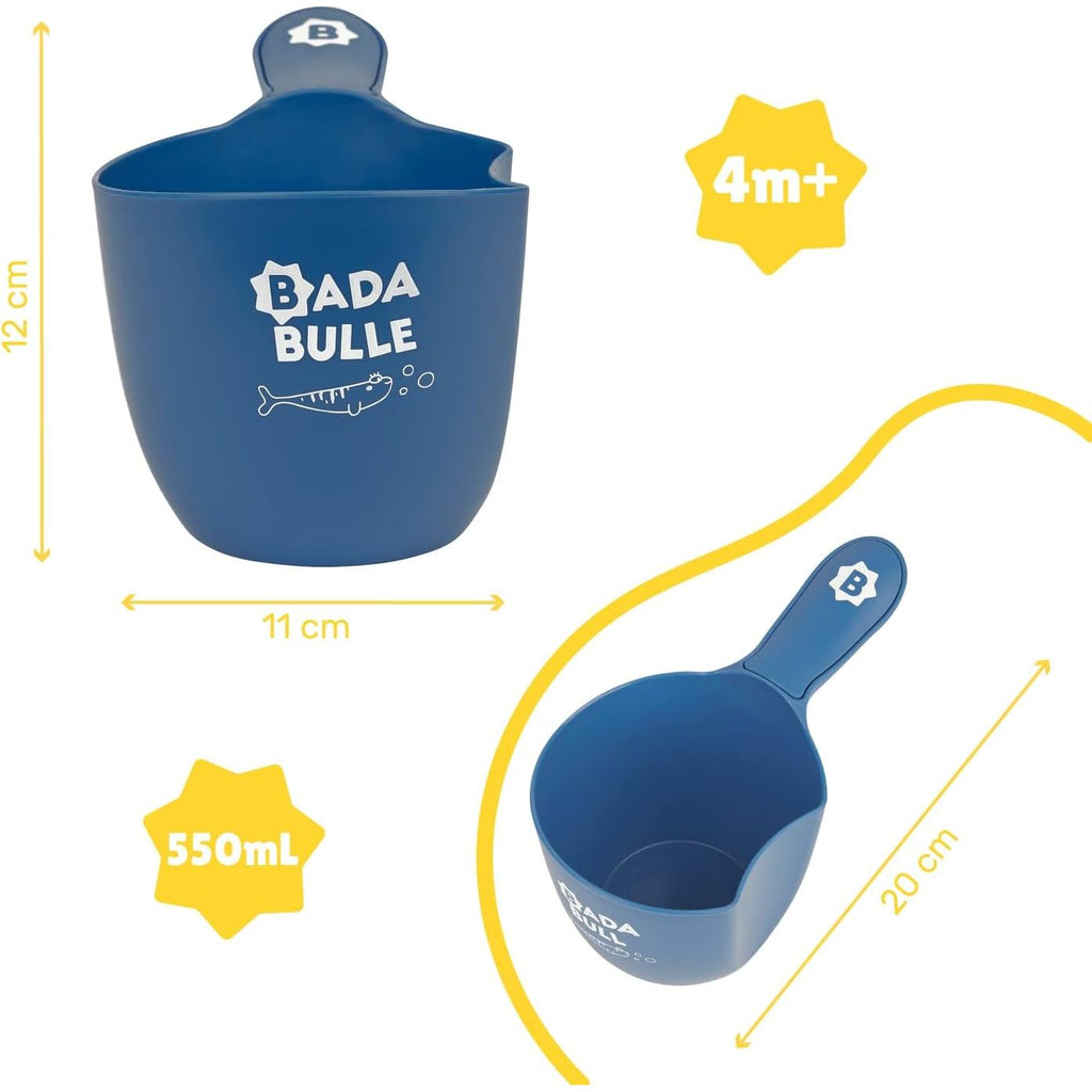 Badabulle Rinsing Shampoo Jug 550ml Blue Age- 4 Months & Above