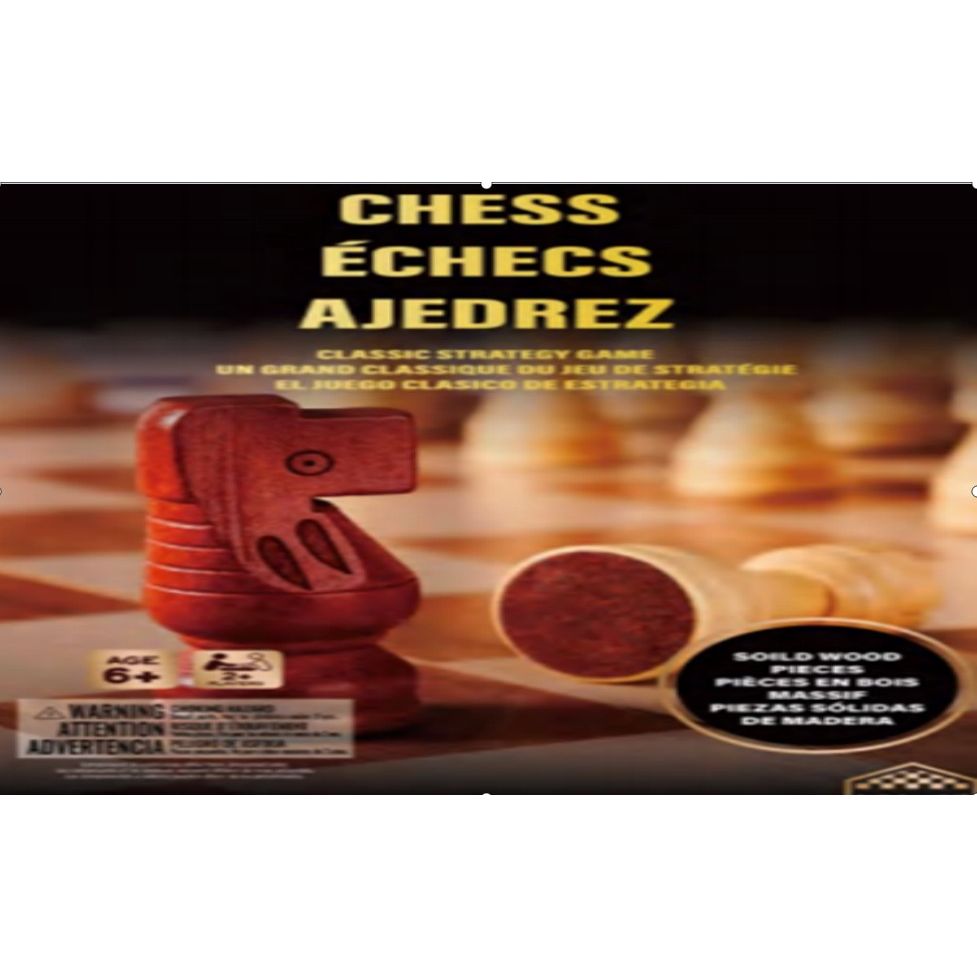Chess Game Wooden Version Classic Wooden Board Game for Kids & Family, Strategy Indoor Game,  Age- 5 Years & Above
