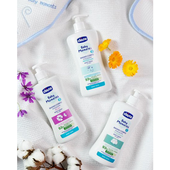 Chicco Baby Moments Body Wash No-Tears Protection for Baby Skin 750ml Age- Newborn & Above