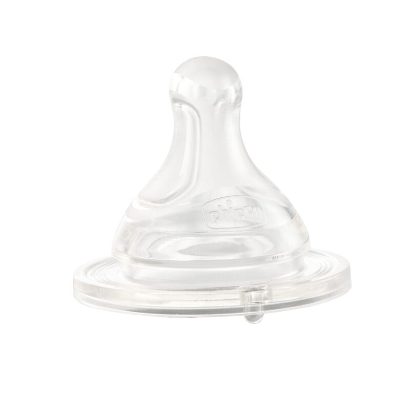 Chicco Physio Anti-Colic Perfect Silicone Teethers Pack of 2 Transparent Age- 2 Months & Above