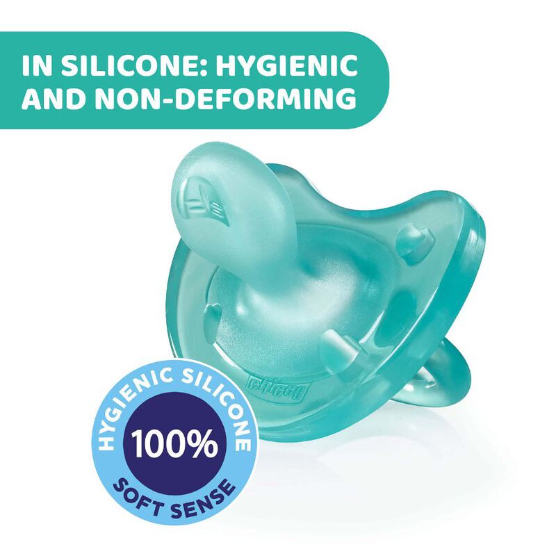 Chicco Physio Soft Baby Boys Soother Blue Age- Newborn to 6 Months