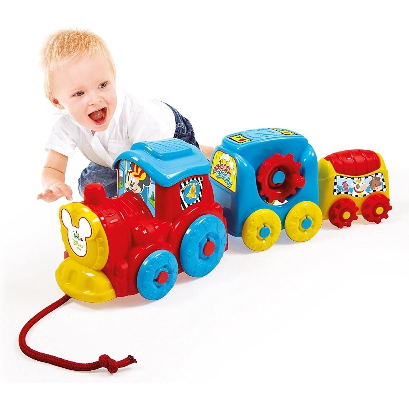 Clementoni Disney Baby Pull Along Activity Train CL17168 Age- 10 Months & Above