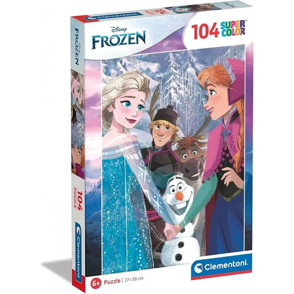 Clementoni Disney Frozen 104 Pieces Super Color Jigsaw Puzzle Age-5 Years & Above
