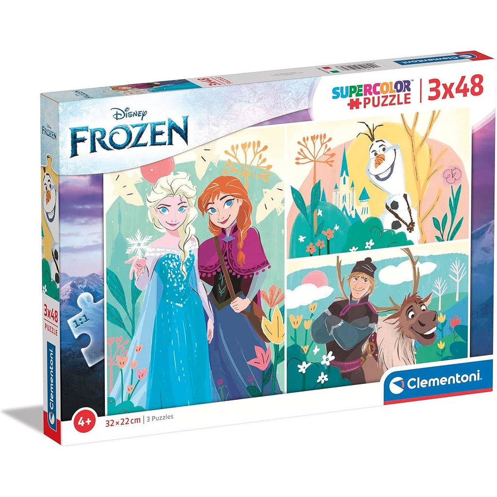 Clementoni Disney Frozen 3 X 48 Pieces Jigsaw Puzzle Age-5 Years & Above