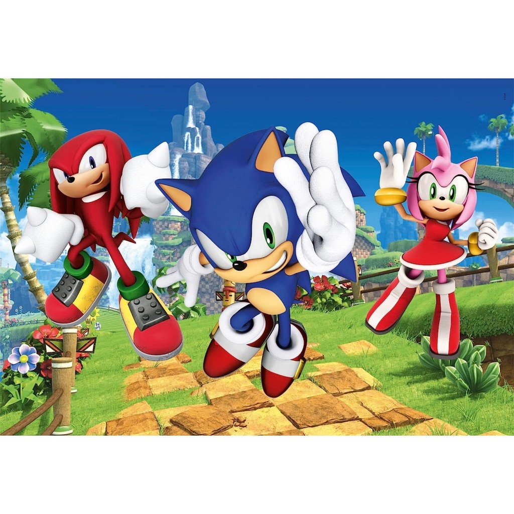 Clementoni Disney Sonic 2 104 Pieces Super Color Jigsaw Puzzle Age-5 Years & Above