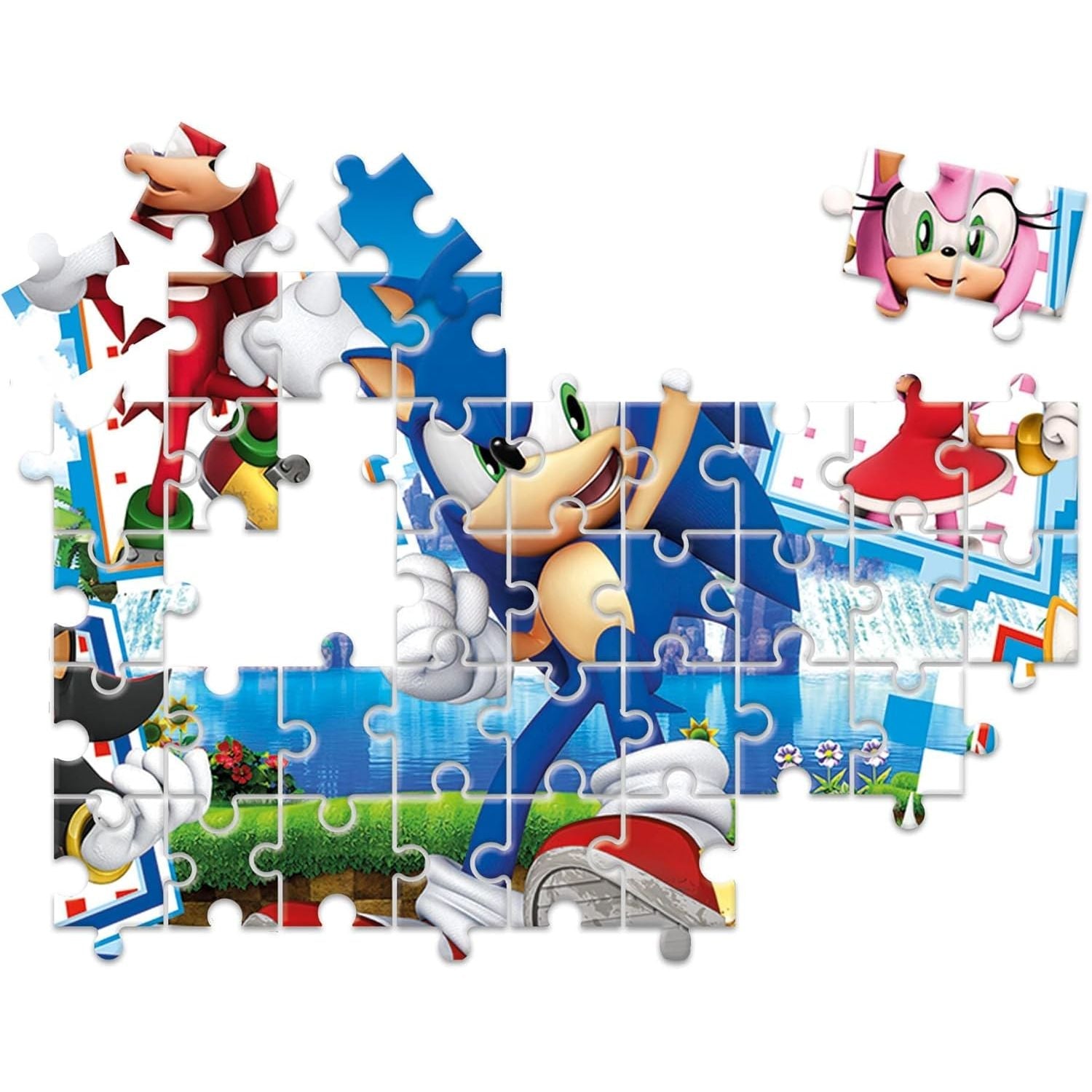 Clementoni Edukit Sonic 4In1 4-In-1 Jigsaw Puzzle 30 & 48-Piece Puzzles CL18318 Age- 3 Years & Above