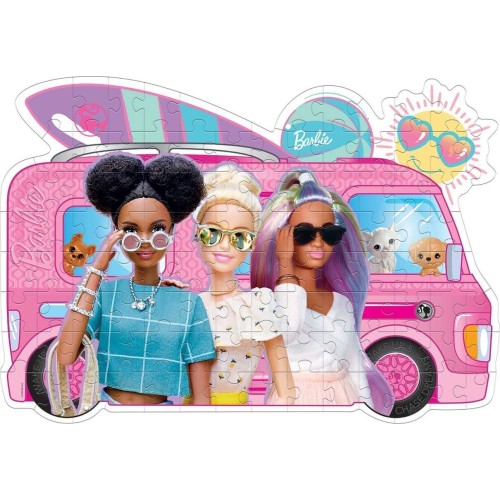 Clementoni Mattel Barbie 104 Pieces Super Color Jigsaw Puzzle Age-5 Years & Above