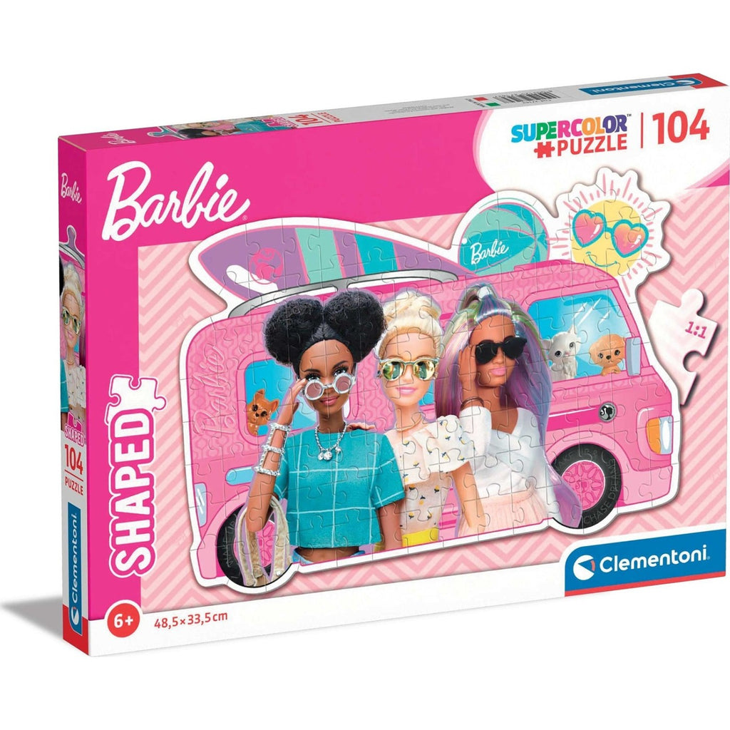 Clementoni Mattel Barbie 104 Pieces Super Color Jigsaw Puzzle Age-5 Years & Above